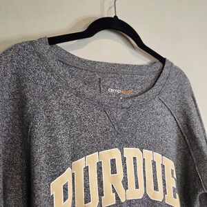 Camp David Purdue Boilermakers Sweatshirt Womens Small Gray Pullover Heather